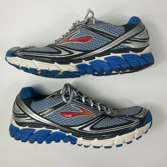 Brooks Ghost 5 Men\'s Size US 11.5 D Athletic Running Shoes Sneakers Blue/White main image 4